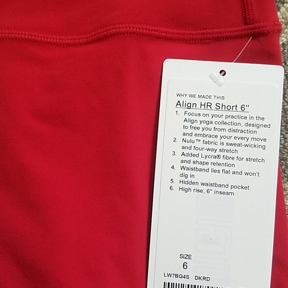Lululemon Align Shorts 6” nwt sold out - Picture 3 of 5